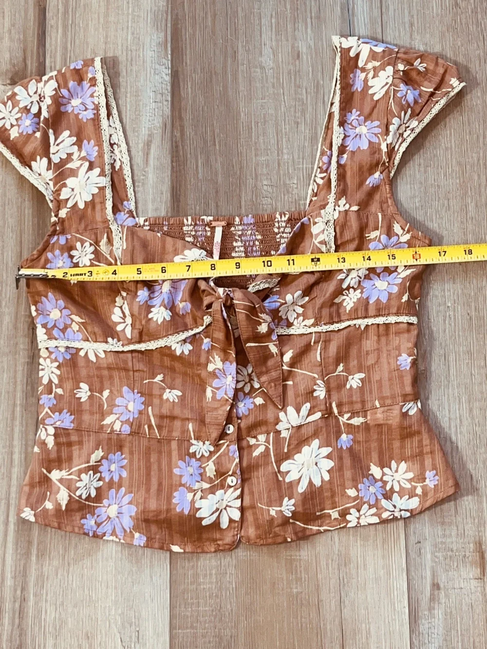 NWT Free People Call Me Baby Front Button Blouse Size Medium